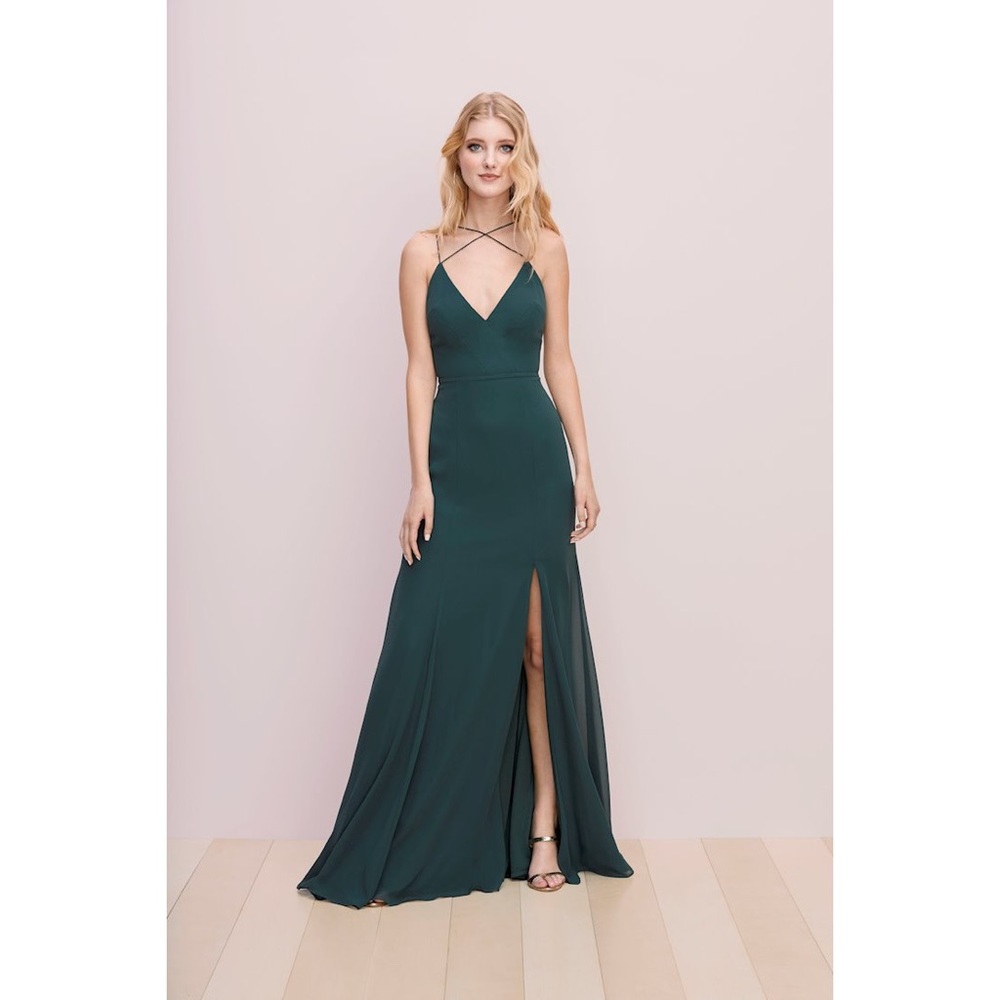 W Too by Watters Dark Green Gown